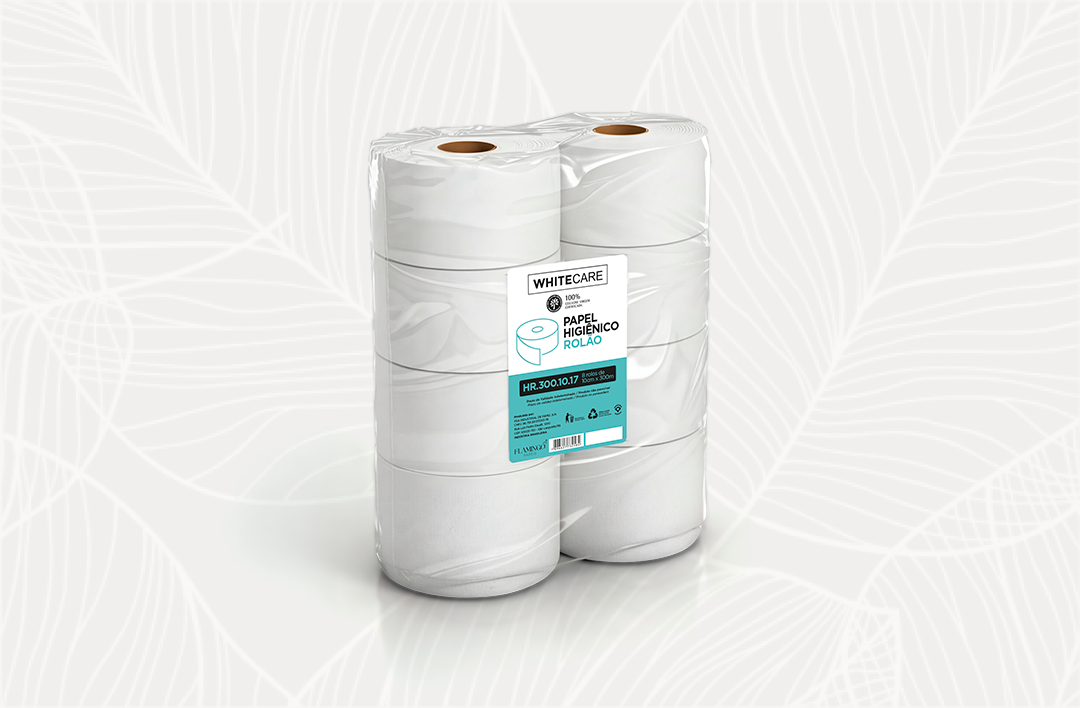 Whitecare - 10cm x 300m - 8 rolos